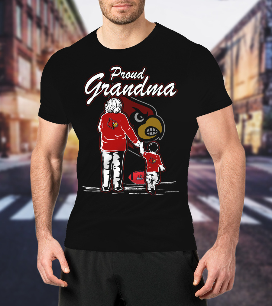 Proud Grandma Louisville Cardinals Football Family Cardinals T-Shirt
