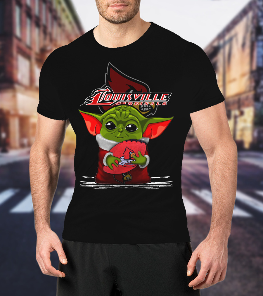 Louisville Cardinals Yoda Football Fan T-Shirt