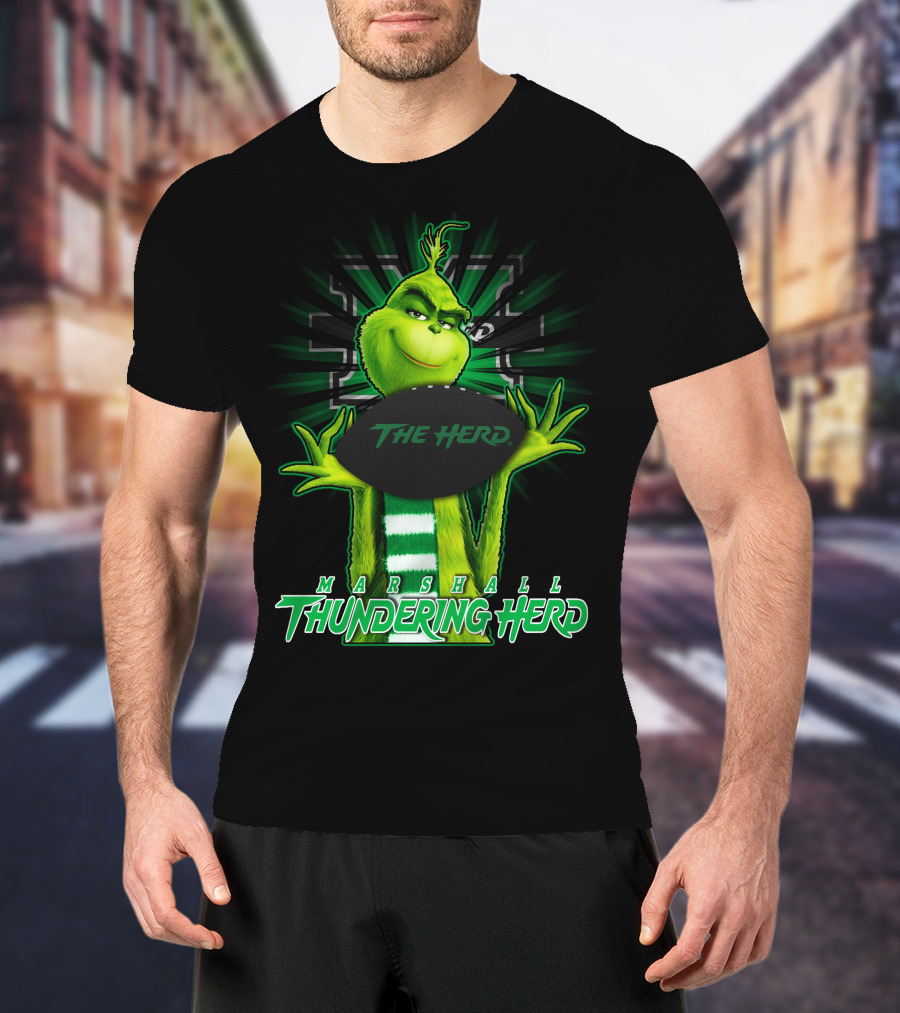 Marshall Thundering Herd Grinch The Herd T-Shirt