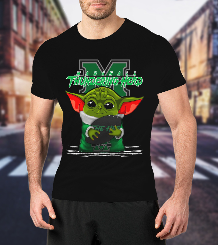 Marshall Thundering Herd Yoda The Herd T-Shirt