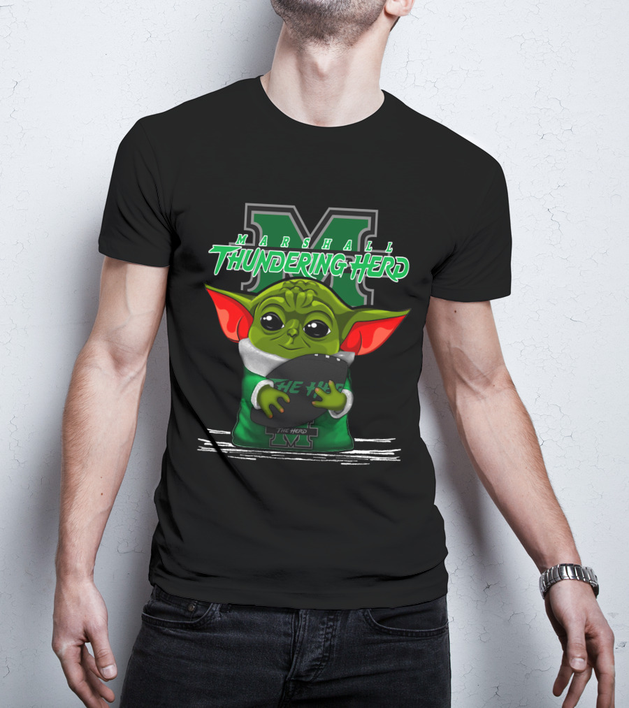 Marshall Thundering Herd Yoda The Herd T-Shirt