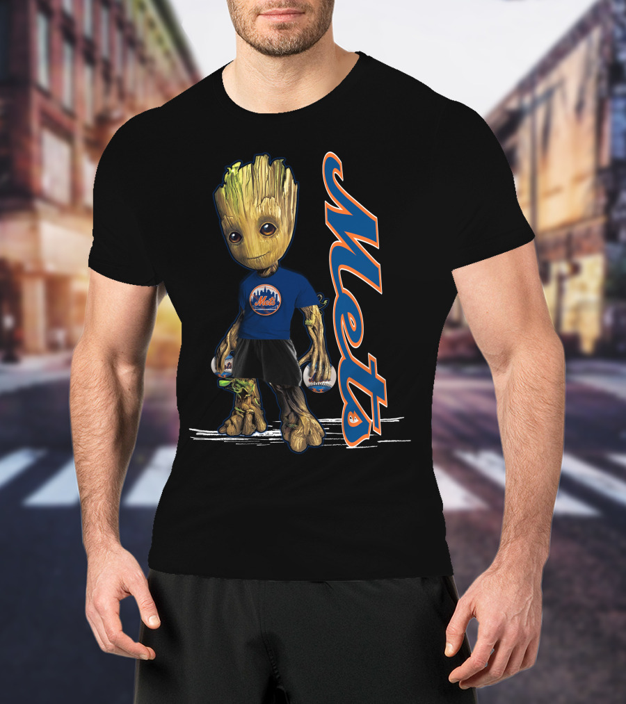 Groot Mets Baseball Fan New York Mets T-Shirt