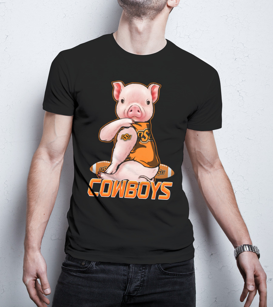 OSU Pig Cowboys Football Oklahoma State T-Shirt