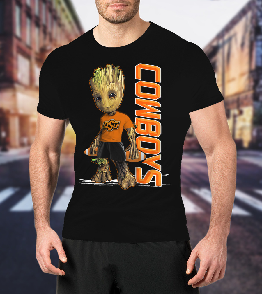Groot OSU Cowboys Football Fan T-Shirt
