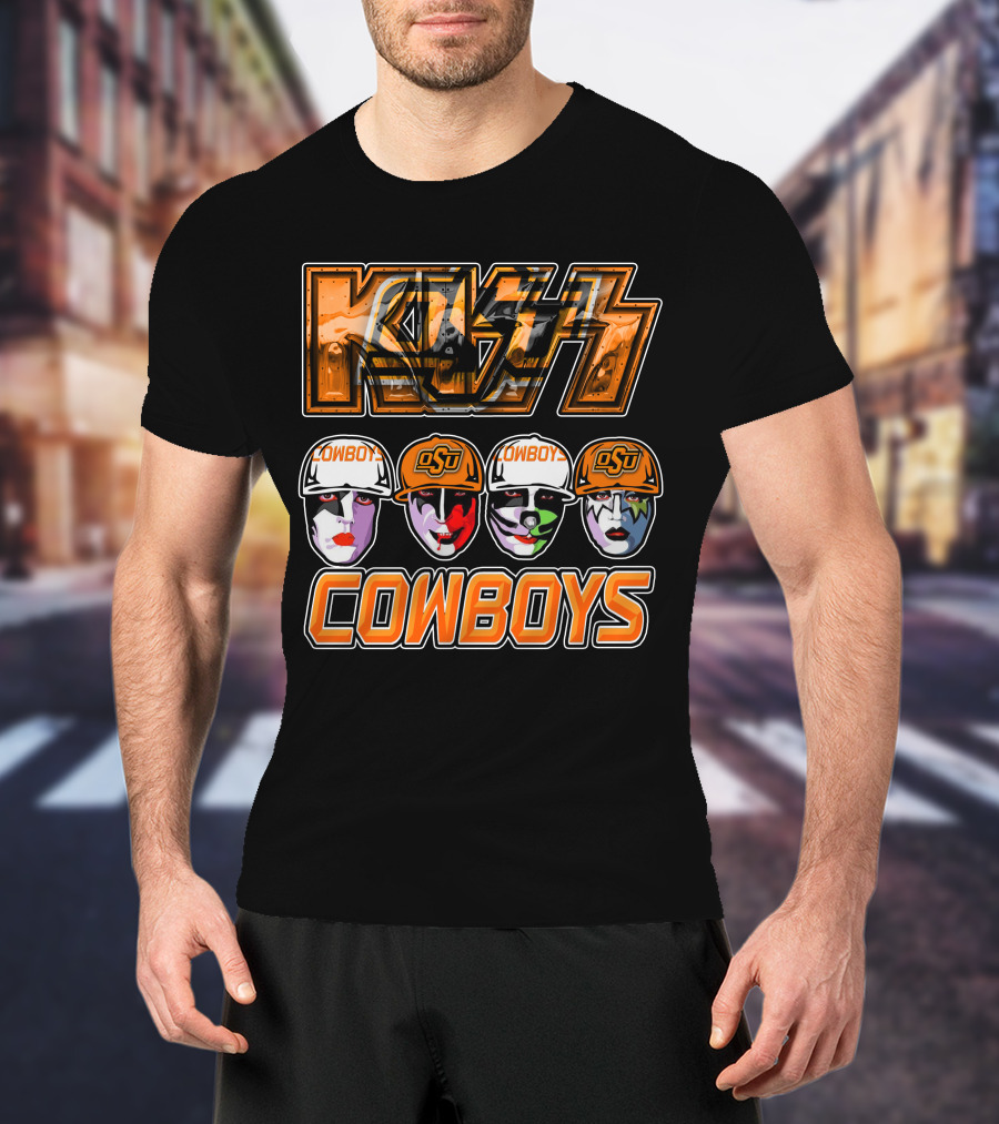KISS Oklahoma State Cowboys OSU Fan T-Shirt