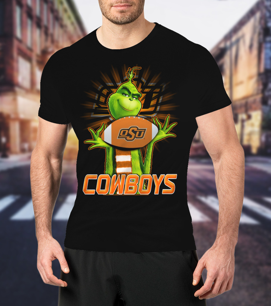 Grinch OSU Football Cowboys T-Shirt