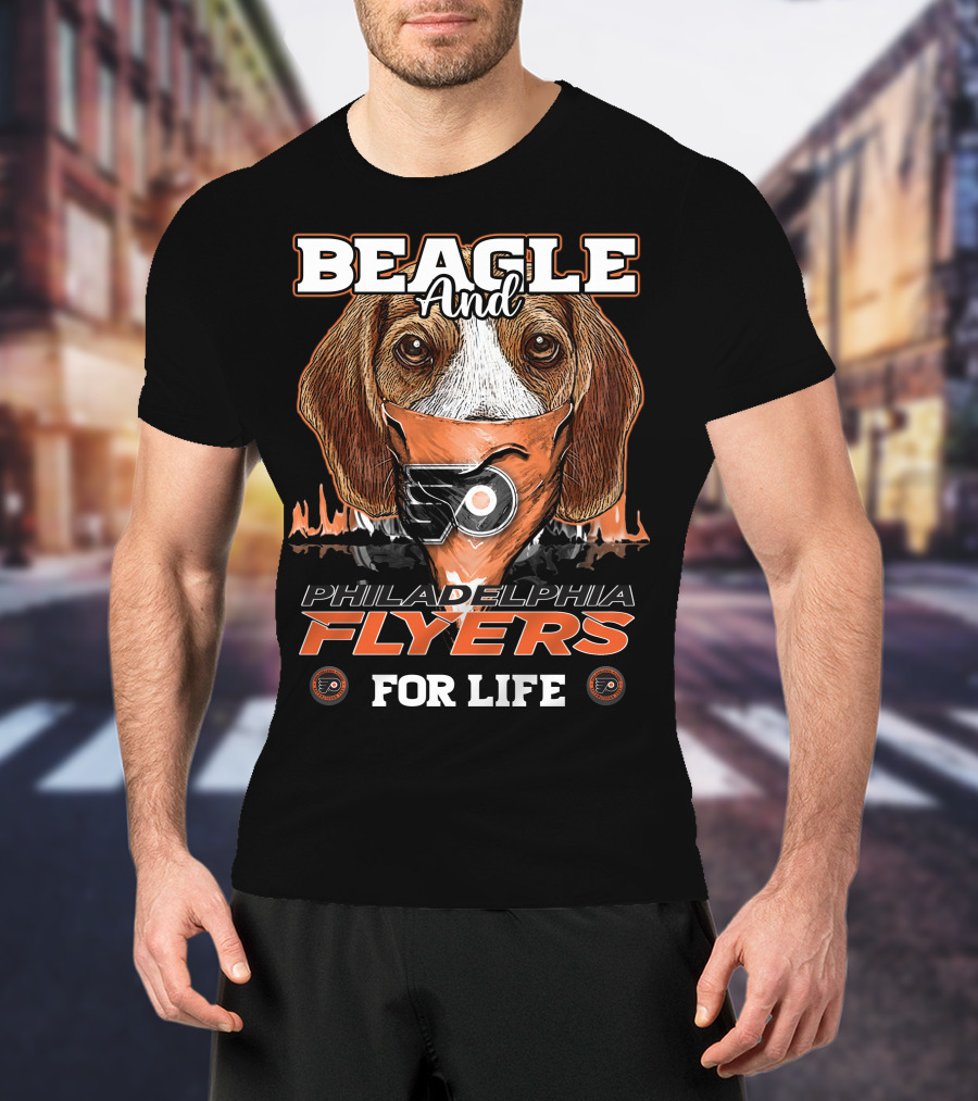 BEAGLE And PHILADELPHIA FLYERS FOR LIFE T-Shirt