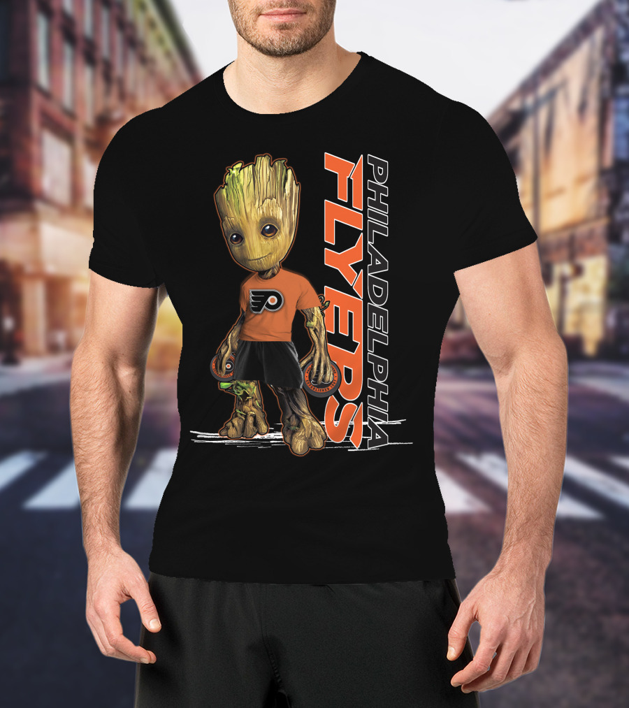 Philadelphia Flyers Groot Hockey Fan T-Shirt