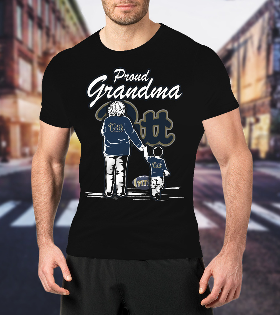 Proud Grandma Pitt Panthers Football Family T-Shirt