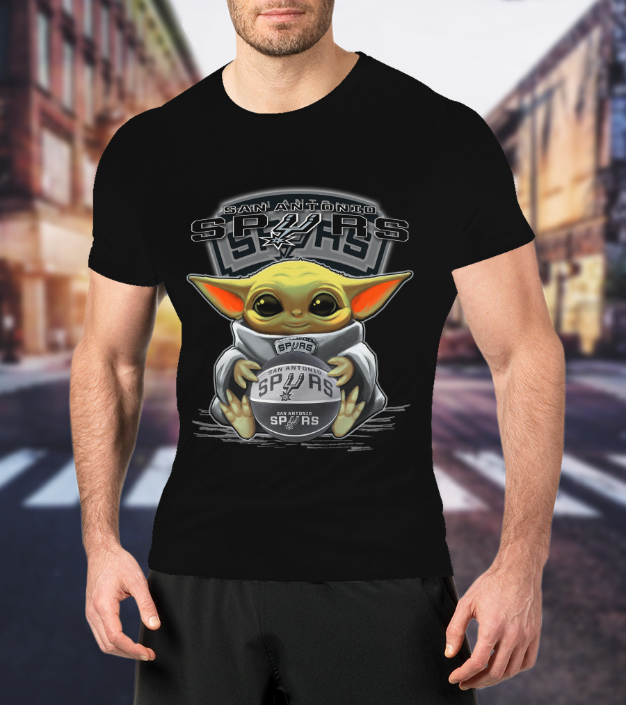 San Antonio Spurs Yoda Spurs Ball T-Shirt