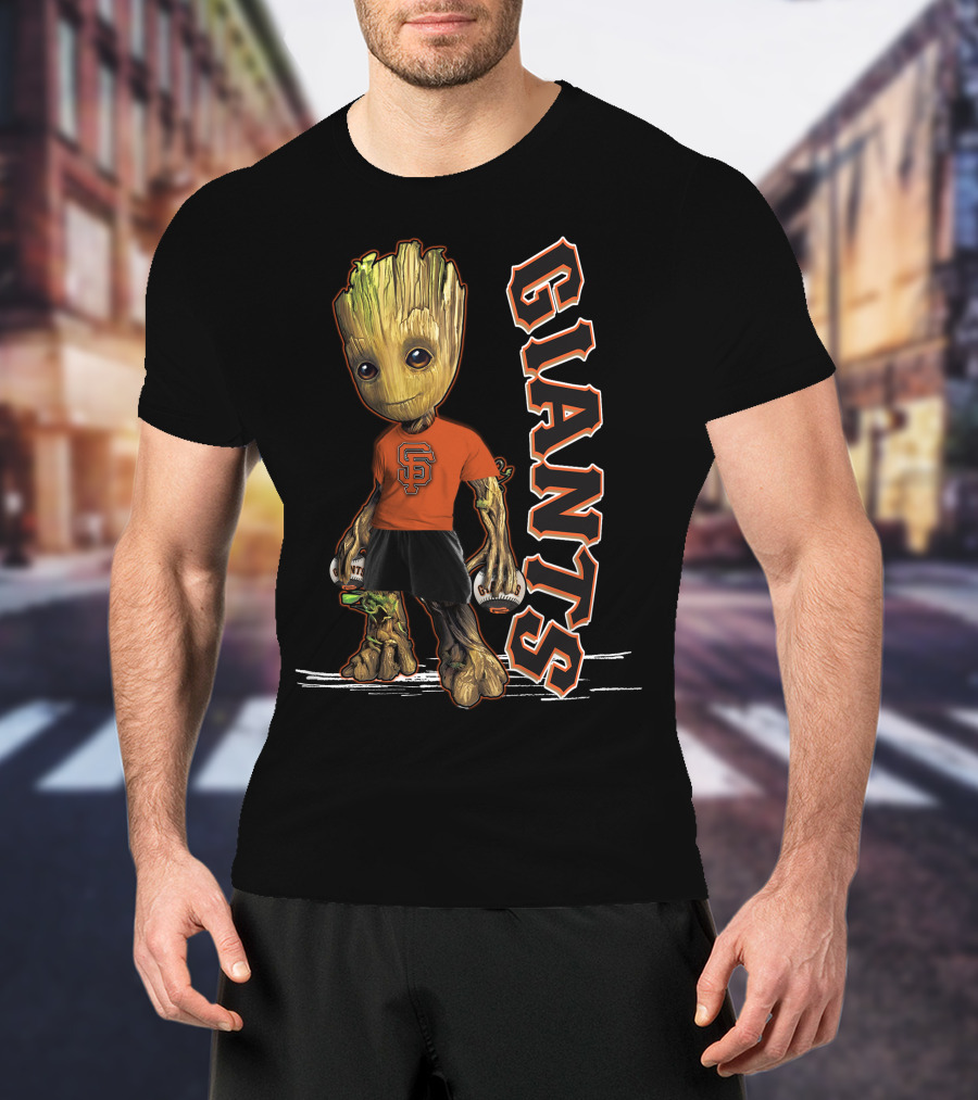 Groot San Francisco Giants Baseball Character Fan T-Shirt