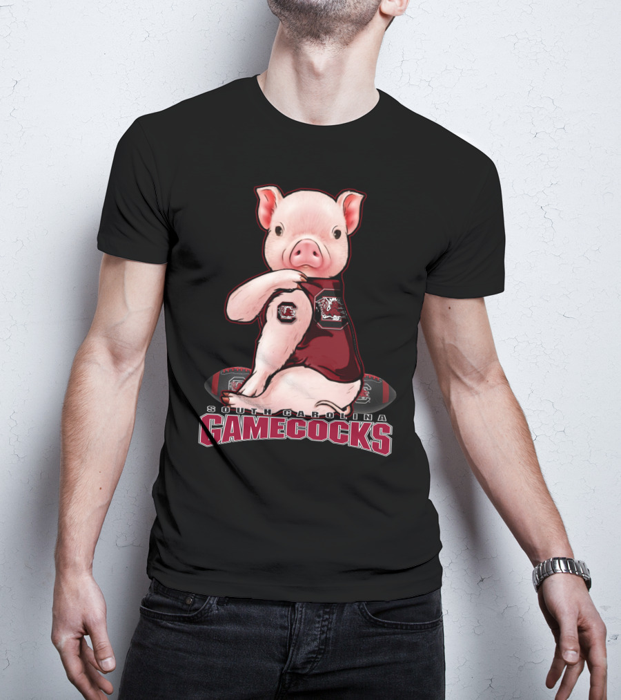South Carolina Gamecocks Pig Football Fan T-Shirt