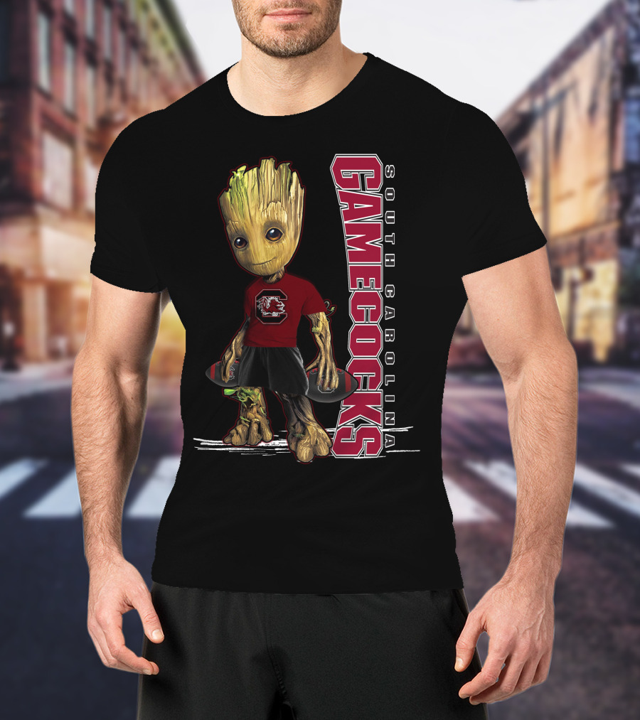 Groot South Carolina Gamecocks Fan With University T-Shirt