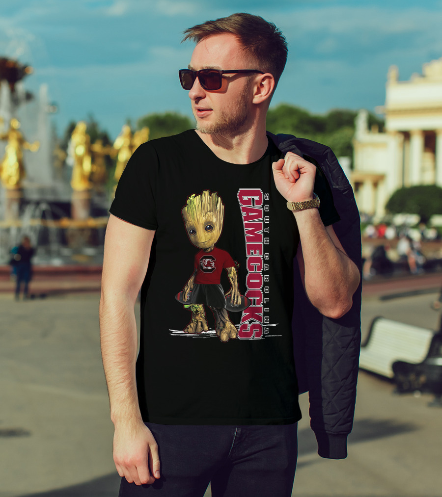 Groot South Carolina Gamecocks Fan With University T-Shirt