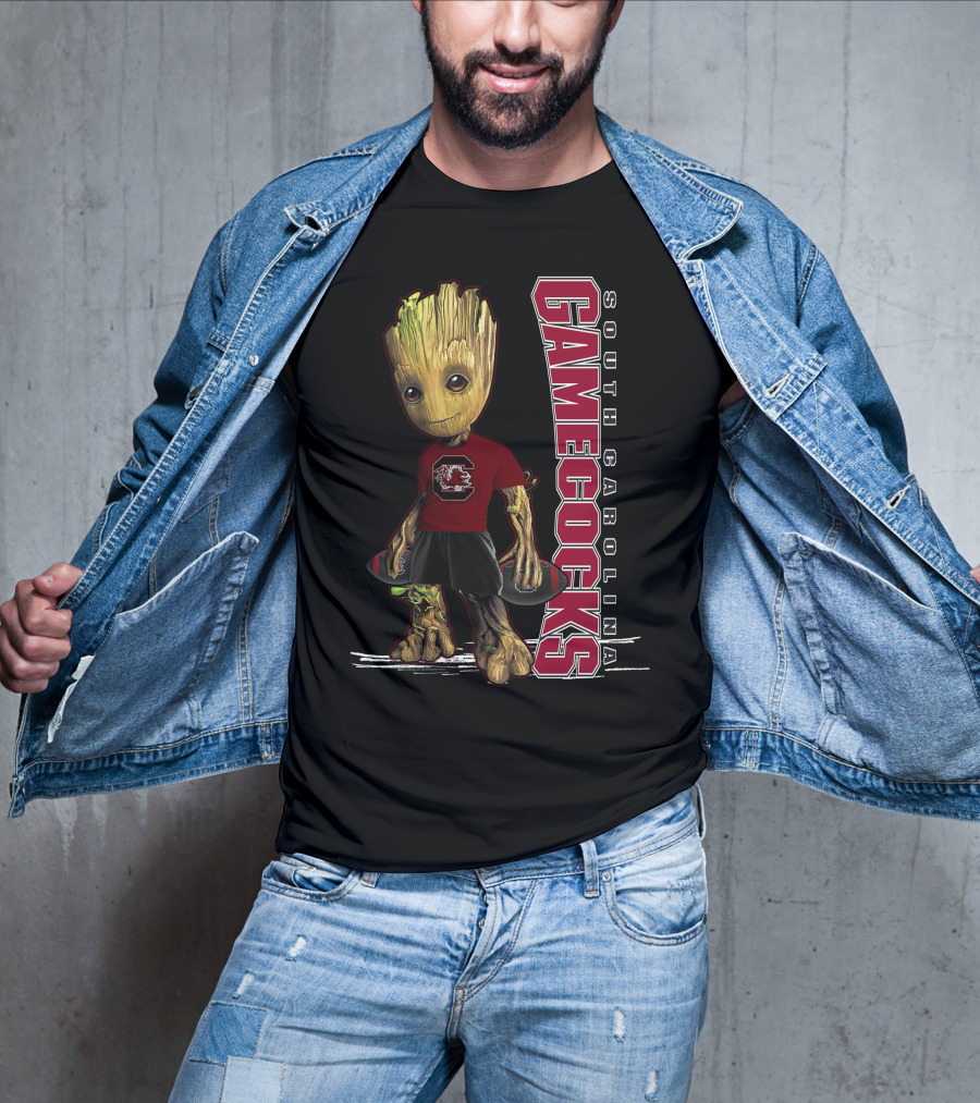 Groot South Carolina Gamecocks Fan With University T-Shirt