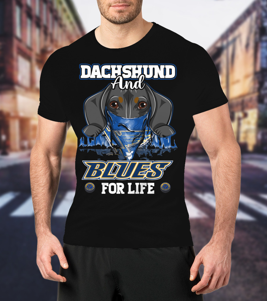 Dachshund And Blues For Life St. Louis T-Shirt