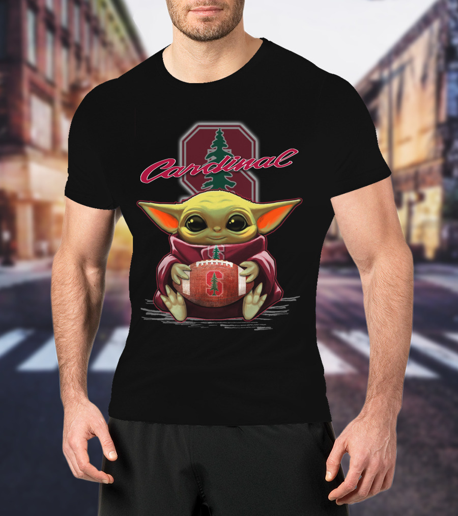 Yoda Stanford Cardinal Football T-Shirt