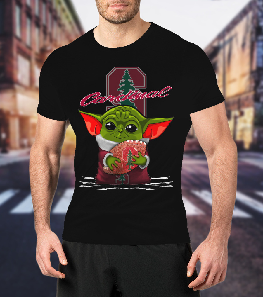 Yoda Stanford Cardinal Football Fans T-Shirt