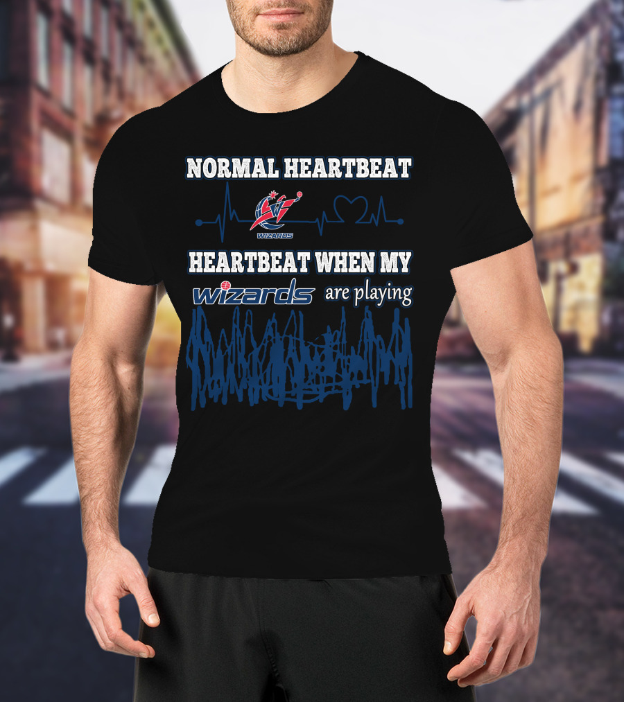 Normal Heartbeat Wizards Heartbeat When My Wizards Are Playing T-Shirt