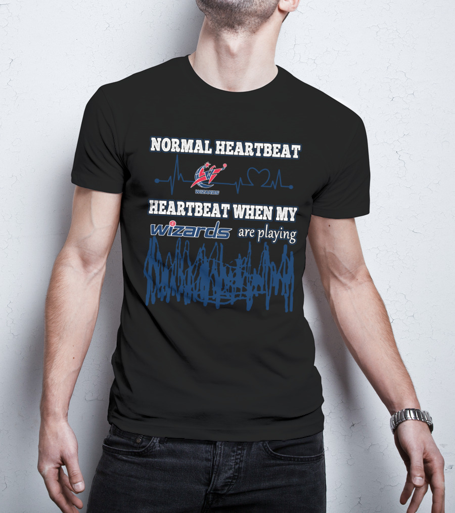 Normal Heartbeat Wizards Heartbeat When My Wizards Are Playing T-Shirt