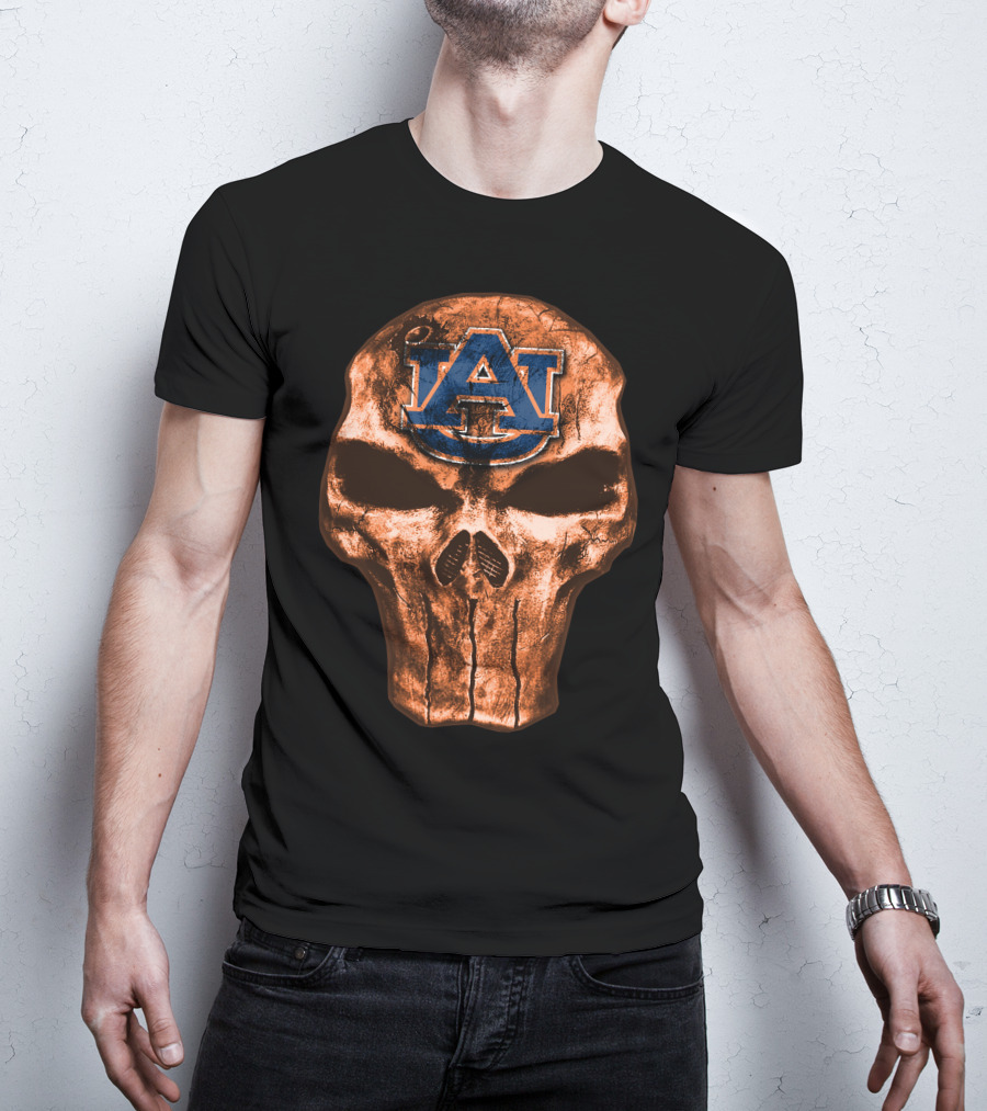 Auburn Tigers Skull T-Shirt