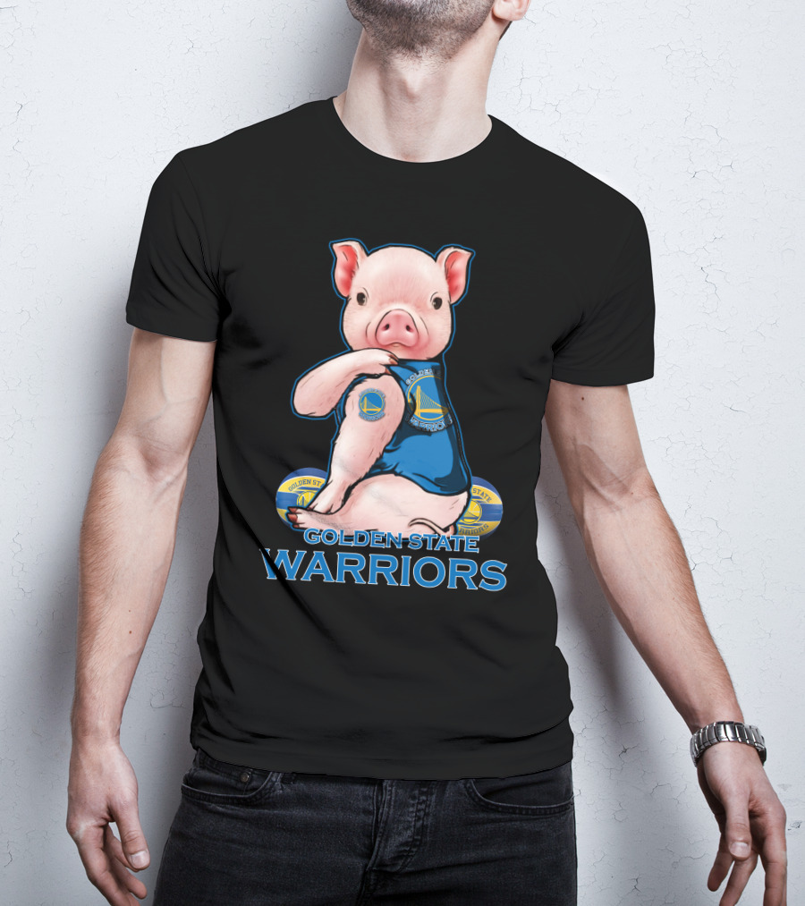 Golden State Warriors Pig Basketball Team Fan T-Shirt