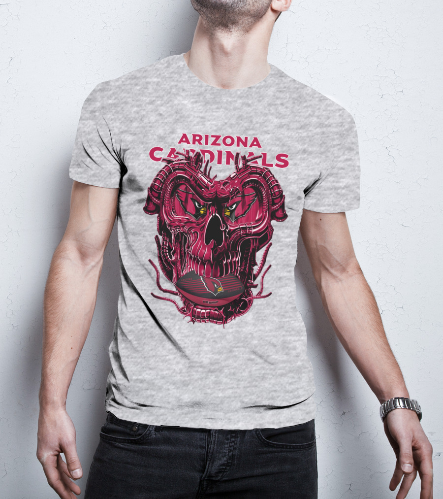 Arizona Cardinals Dragonskull Fusion Gridiron T-Shirt
