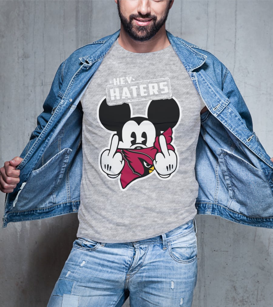Hey Haters Mickey Arizona Cardinals T-Shirt