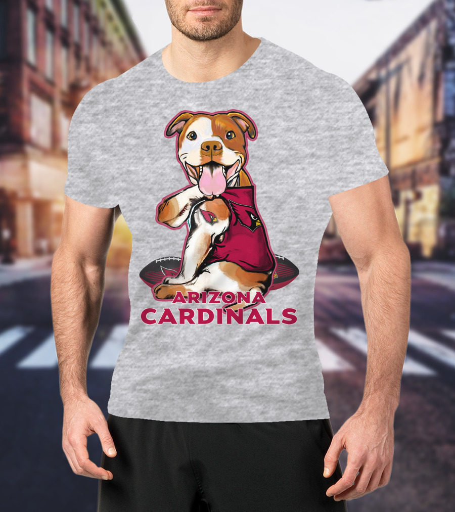 Arizona Cardinals Pitbull Football Fan T-Shirt