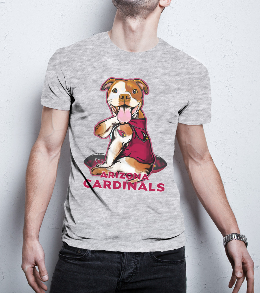Arizona Cardinals Pitbull Football Fan T-Shirt