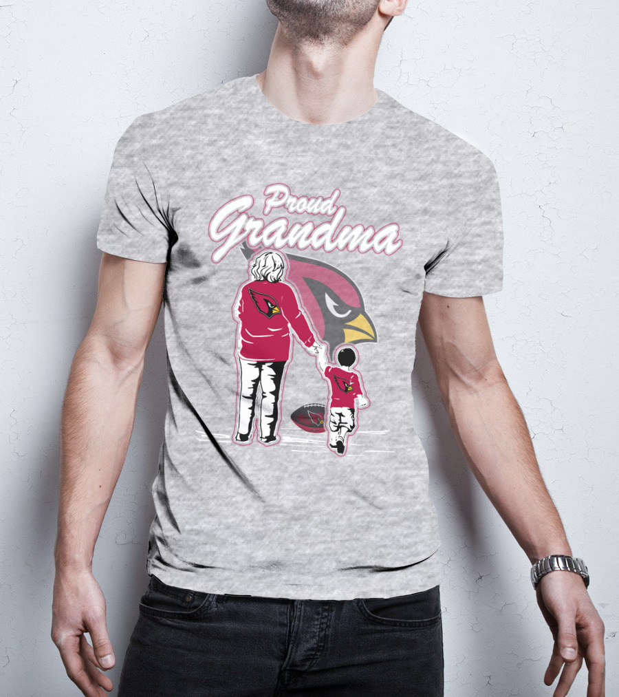 Proud Grandma Arizona Cardinals Family Loyalty Connection T-Shirt