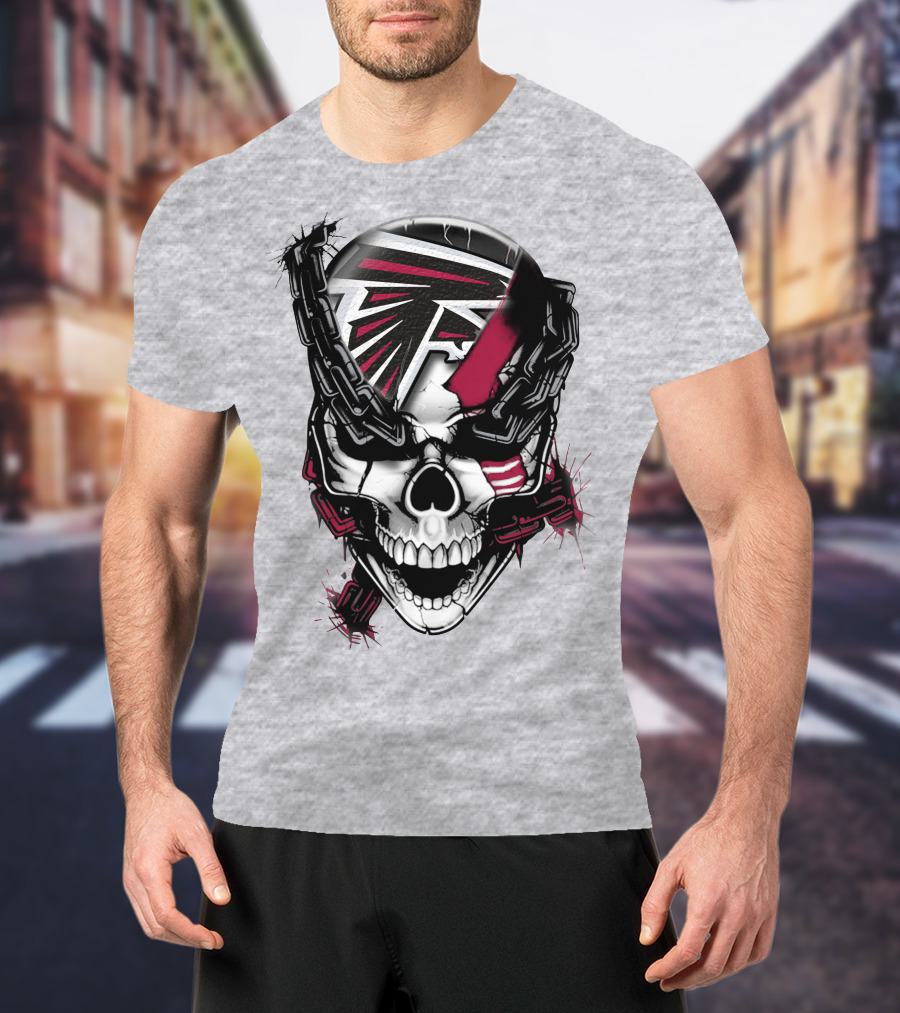 Atlanta Falcons Skull Chain T-Shirt