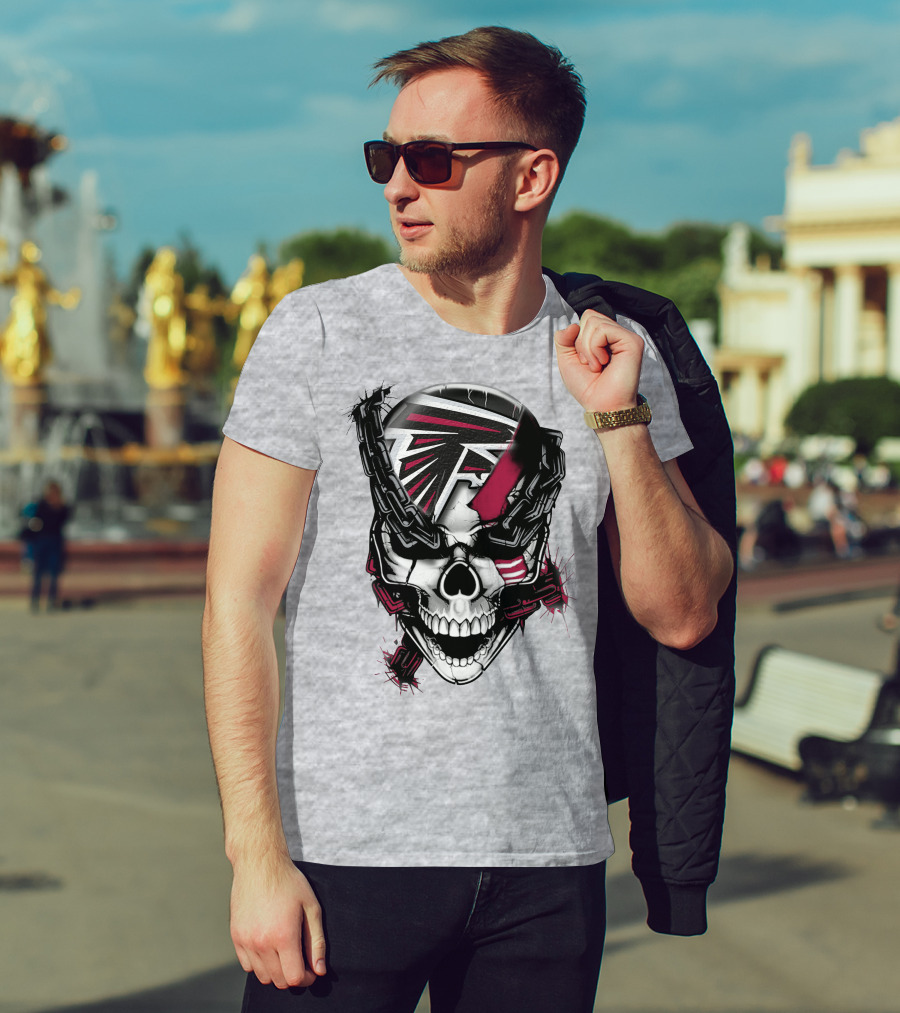 Atlanta Falcons Skull Chain T-Shirt