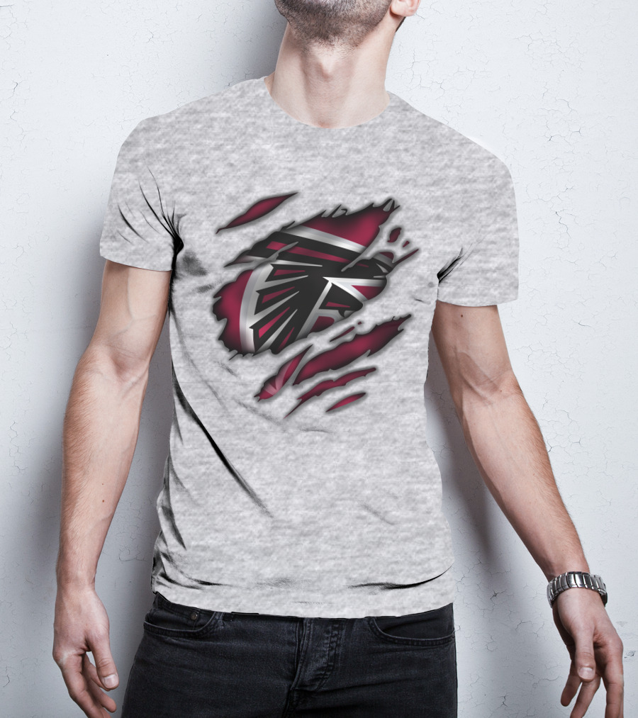 Atlanta Falcons Logo Claw Marks T-Shirt