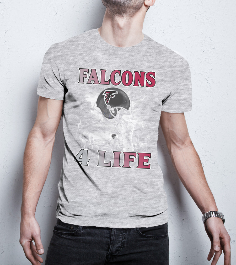 Falcons 4 Life Atlanta Falcons Helmet Team Spirit T-Shirt