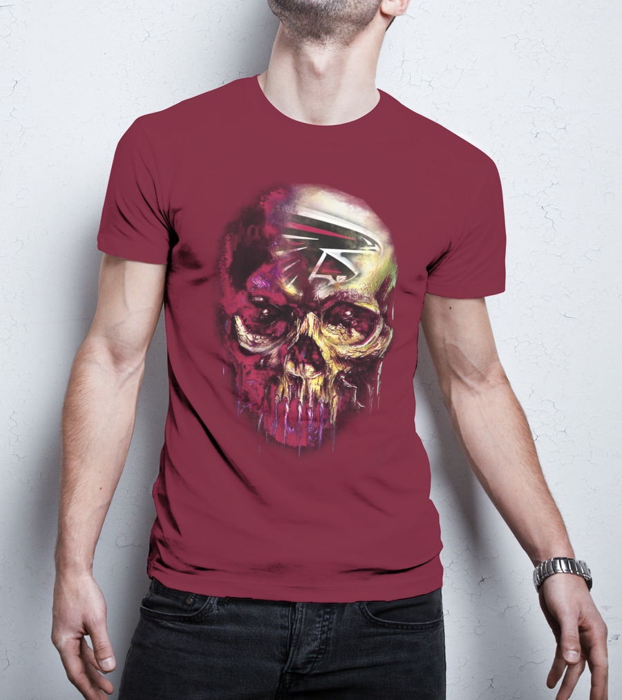 Atlanta Falcons Skull Art T-Shirt