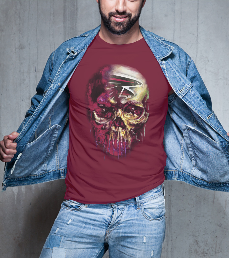 Atlanta Falcons Skull Art T-Shirt