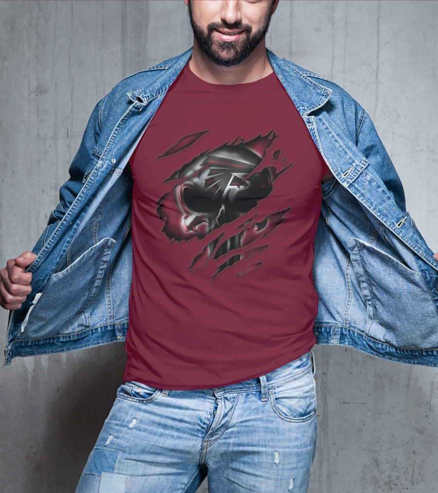 Atlanta Falcons Skull T-Shirt