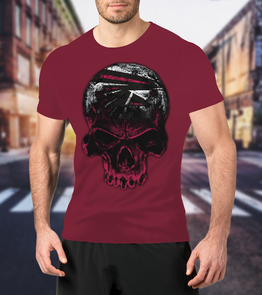 Atlanta Falcons Skull Emblem 67 T-Shirt