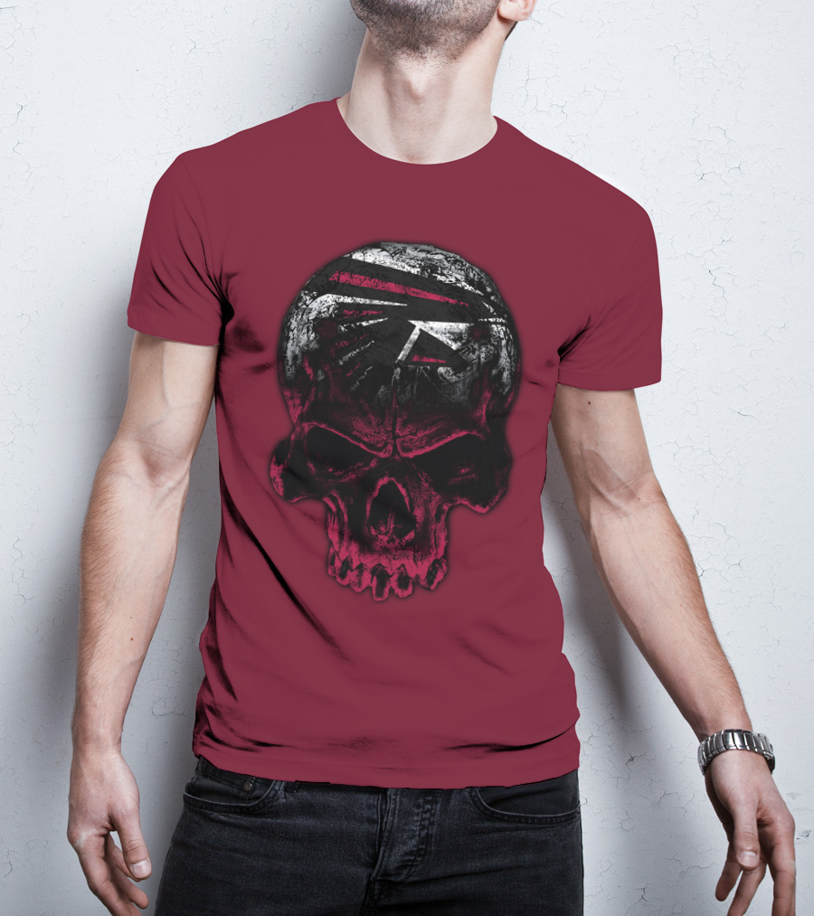 Atlanta Falcons Skull Emblem 67 T-Shirt