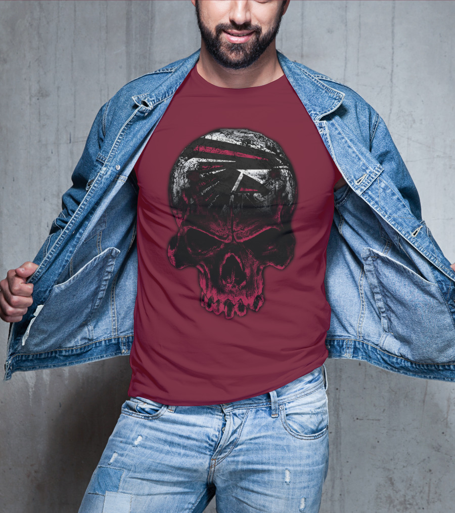 Atlanta Falcons Skull Emblem 67 T-Shirt