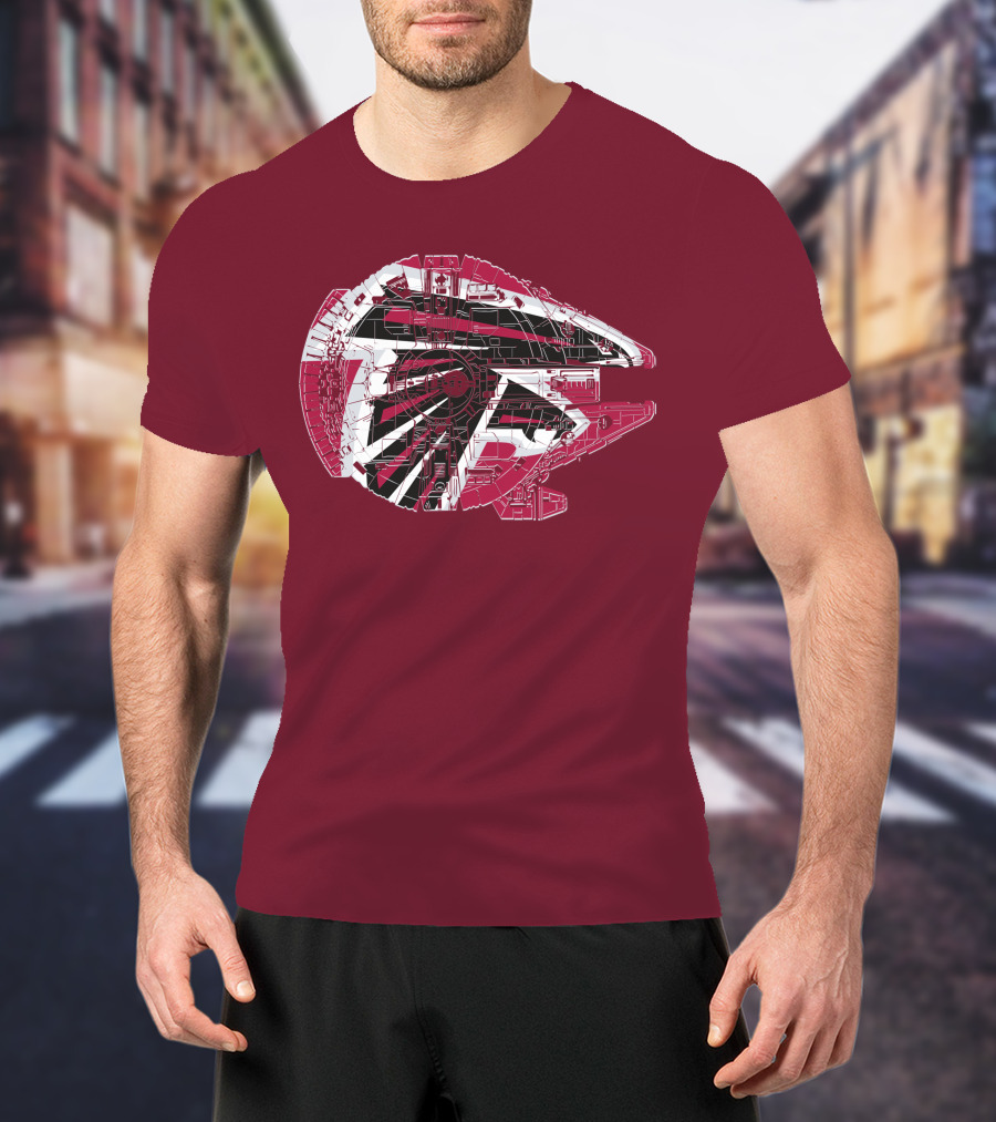 Atlanta Falcons Millennium Falcon 69 Spaceship T-Shirt