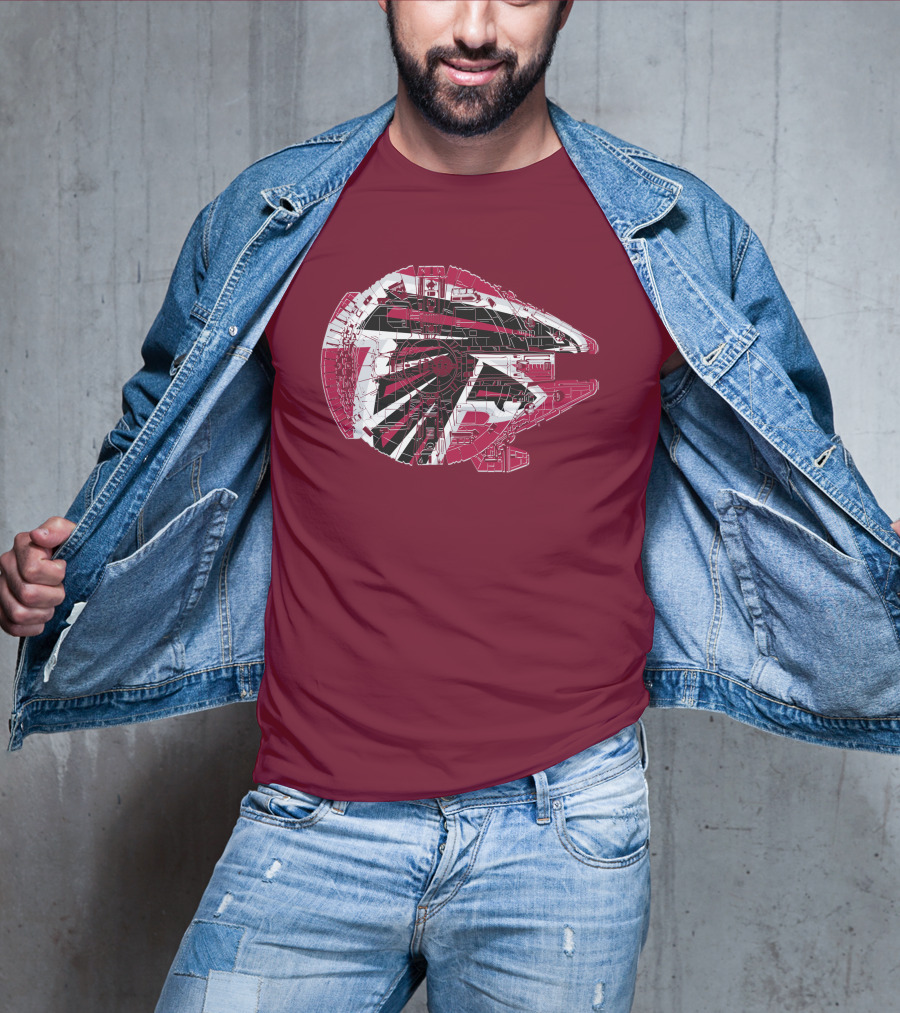 Atlanta Falcons Millennium Falcon 69 Spaceship T-Shirt