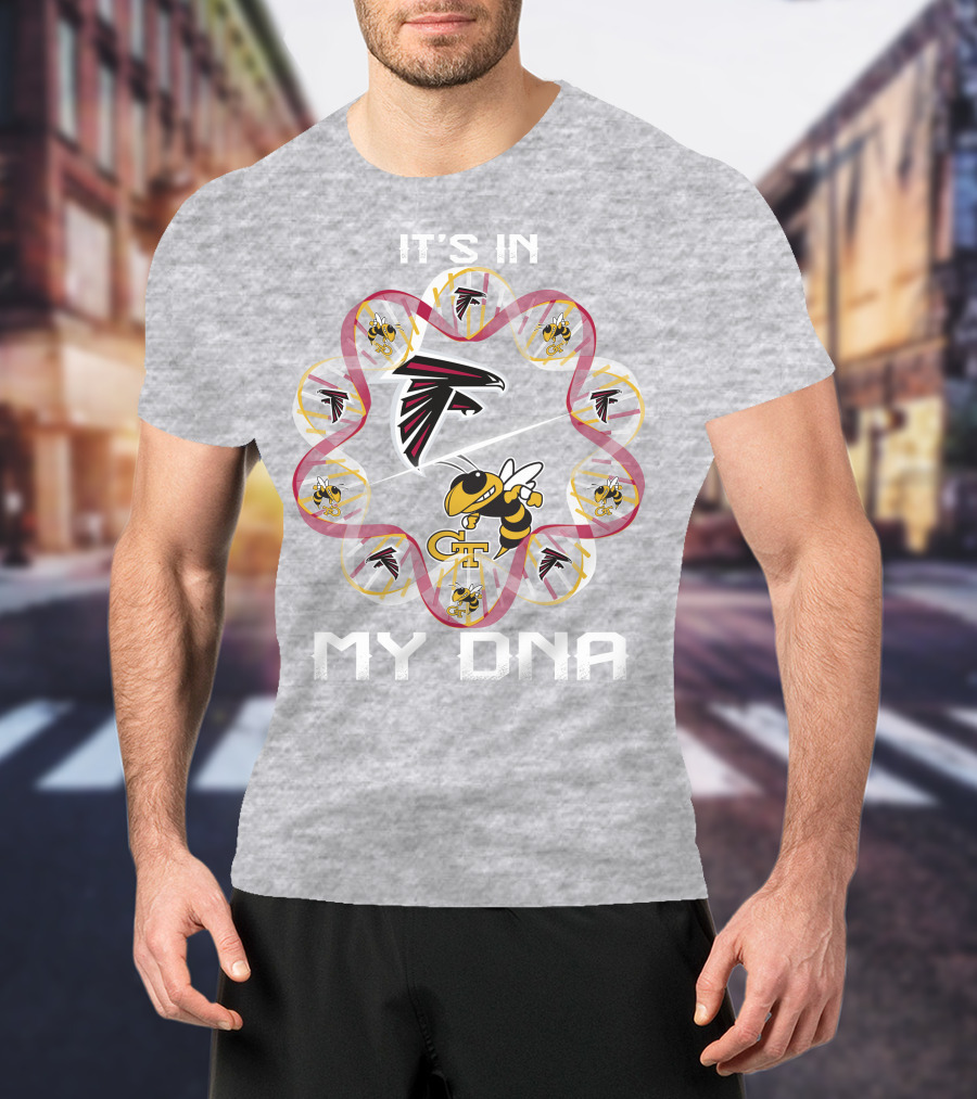 It's In My Dna Atlanta Falcons Georgia Tech T-Shirt