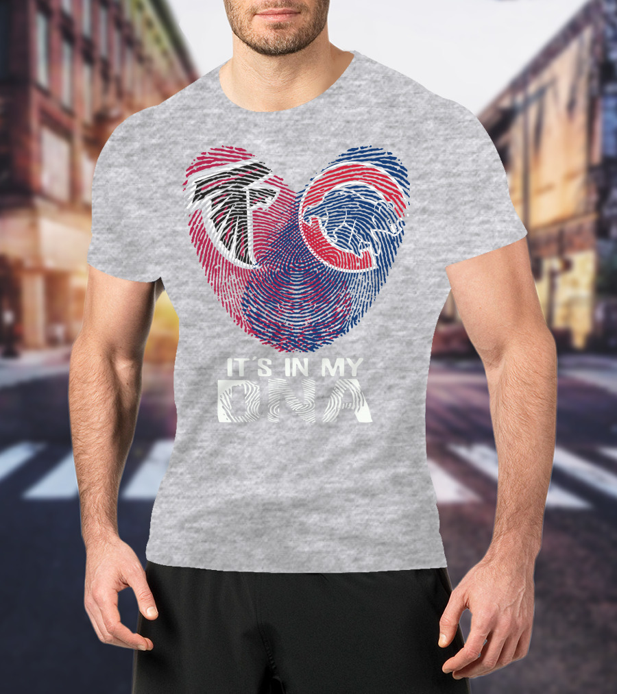 Atlanta Falcons Chicago Cubs It's In My Dna T-Shirt