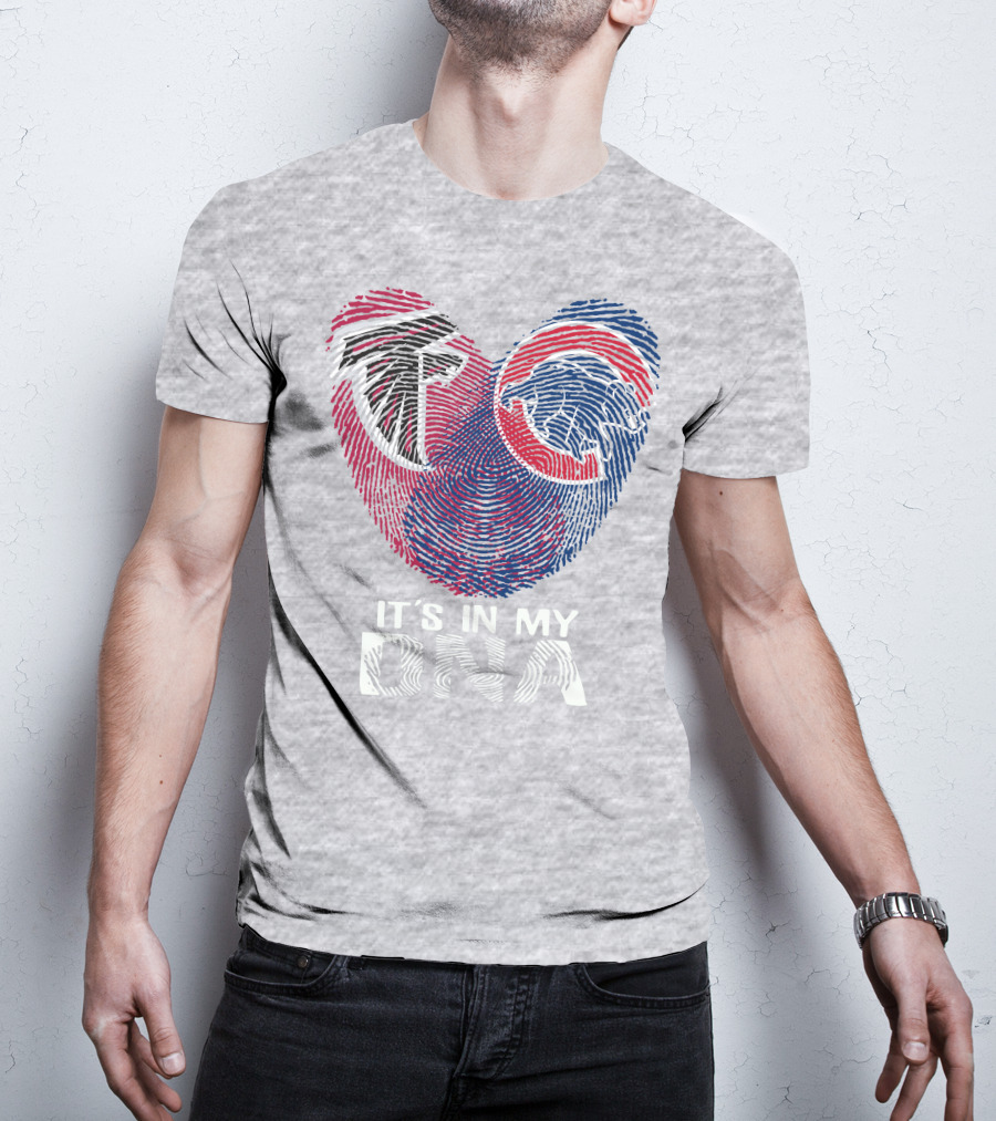 Atlanta Falcons Chicago Cubs It's In My Dna T-Shirt