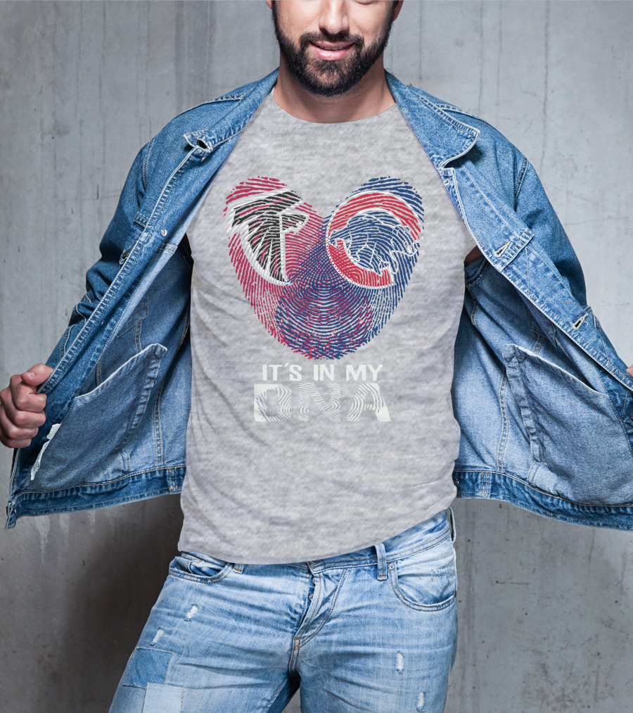 Atlanta Falcons Chicago Cubs It's In My Dna T-Shirt