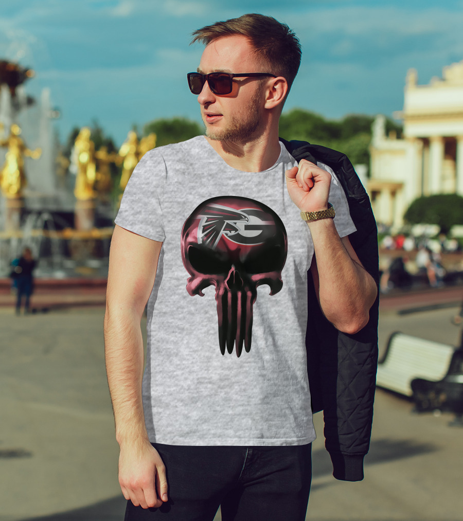 Atlanta Falcons G Logo Skull T-Shirt