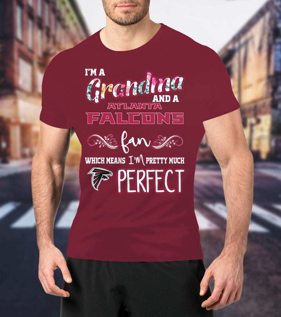 I'm A Grandma And A Atlanta Falcons Fan Which Means I'm Pretty Much Perfect T-Shirt