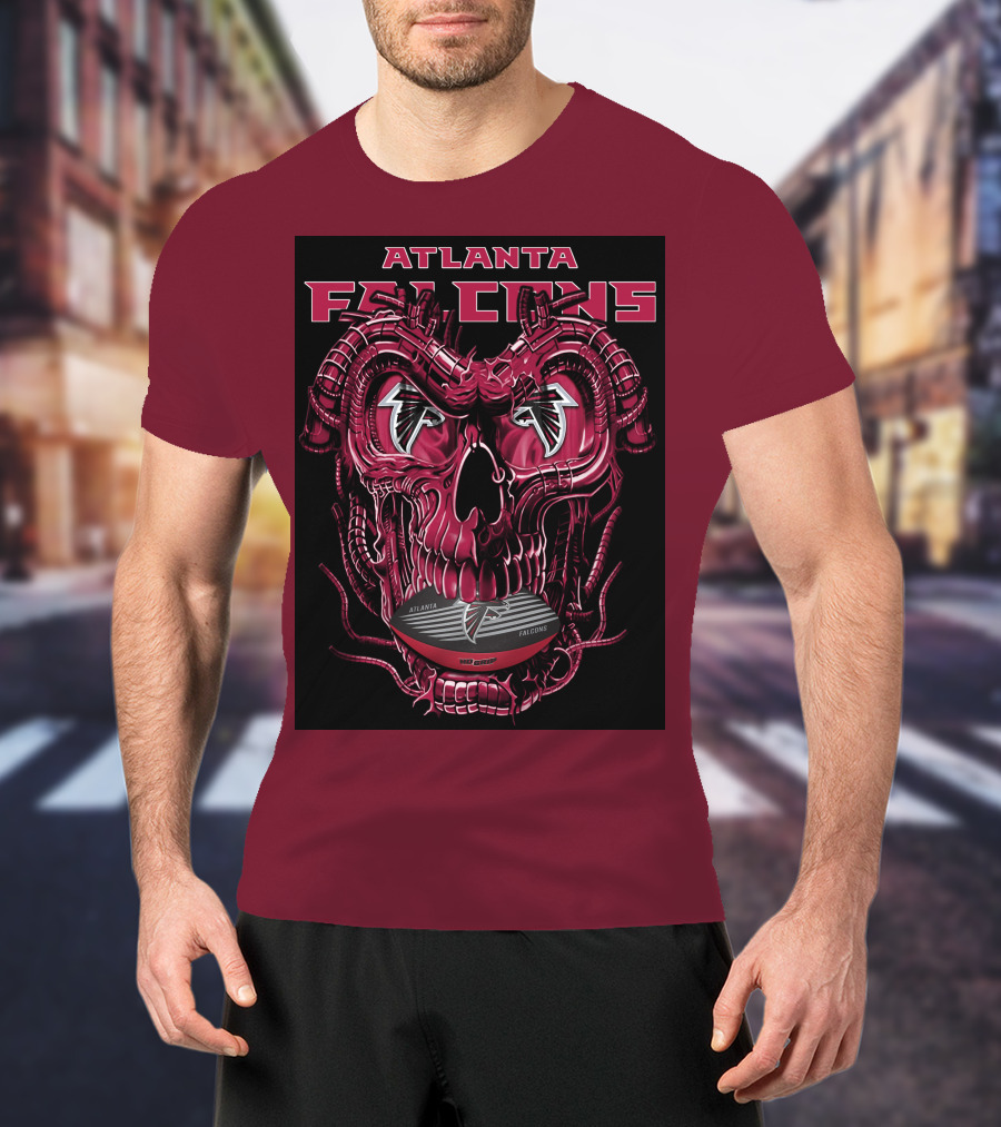Atlanta Falcons Dragonskull Helmet T-Shirt
